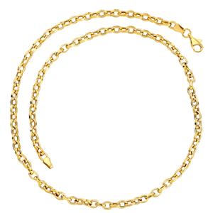 9ct & Silver bonded necklace 45CM