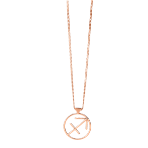 <p>Sagittarius necklace available in yellow gold, rose gold and sterling silver.</p>
