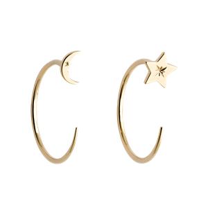<p>Moon and Star Hoops</p>