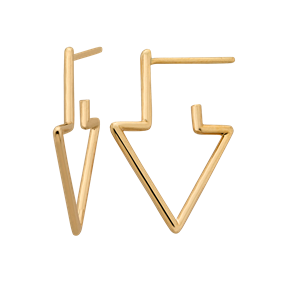 <p>Runaway arrow earrings.</p>
<p>Available in 9 carat  yellow gold and sterling silver.</p>