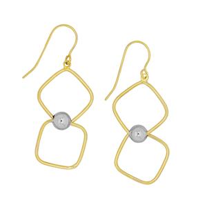 9ct and Silver Bonded earrings