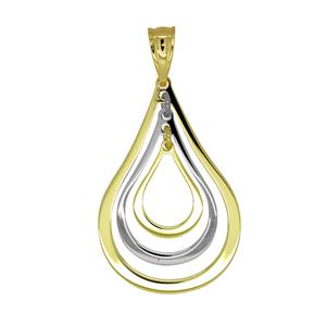<p>9ct & Sterling Silver Bonded Pendant</p>