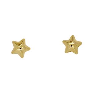 9 Carat Yellow Gold Star Earrings
