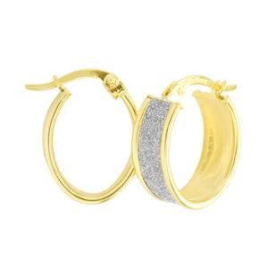 9 Carat Rose Gold Rhodium plated earrings