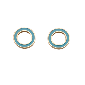 <p>Orbit enamel studs</p>
<p>Available in  9 carat white, rose, yellow gold and sterling silver</p>