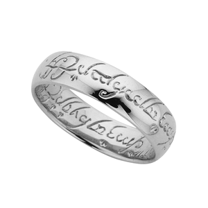 <p>The One Ring as seen in <i>The Lord of the Rings</i> movies. Comes with the Official Lord of the Rings pouch and translation card.</p>
<p> </p>
<p><i><i>One Ring to rule them all, One Ring to find them, <br />
</i>One Ring to bring them all and in the darkness bind them.</i></p>
<p> </p>