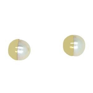 9 Carat Yellow Gold Earrings with Freshwater Pearls