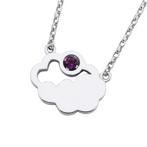 <p> CUMULUS NECKLACE WITH AMETHYST</p>